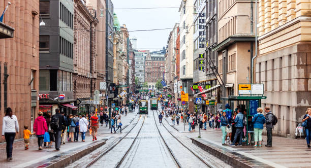 istock Helsinki, Finland - busy city centre 1191543527