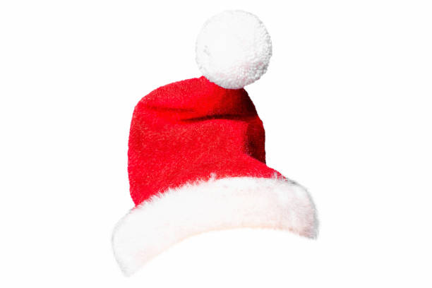 istock Santa Claus Christmas red hat on white background. 1191550379