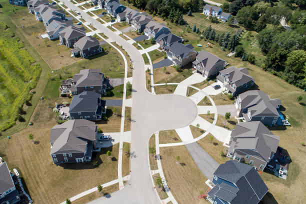 istock Aerial view of a housing community 1191552701