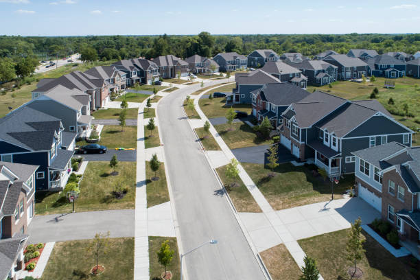 istock Aerial view of a housing community 1191552722