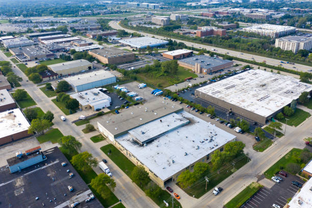 istock Aerial view of an office park 1191554229