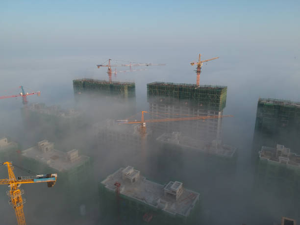 istock The fog in the city 1191554479