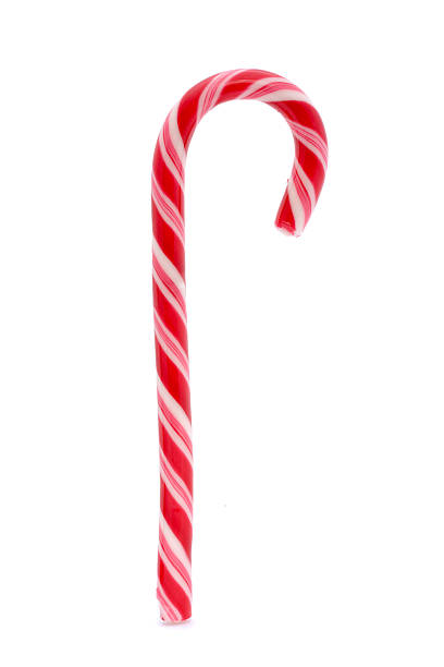 istock pink stripy cany cane isolated on white 119155763