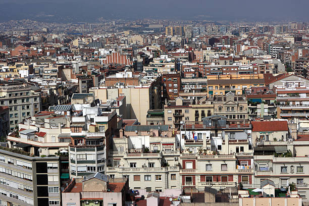 istock View on Barcelona from above 119155788