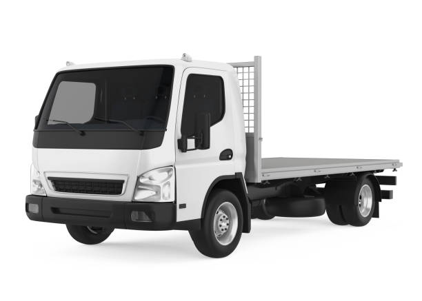 istock Flatbed Truck Isolated 1191570875