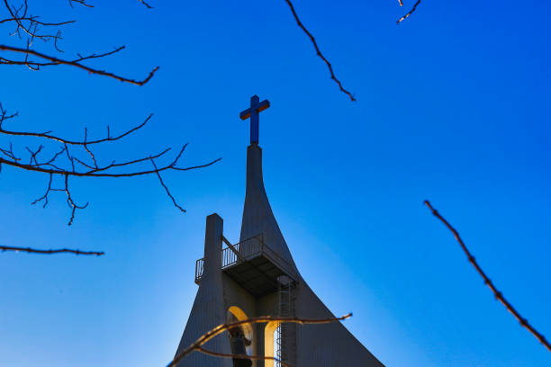 istock Church building in winter 1191570941