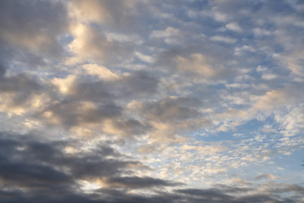 Autumn Clouds Over Olympia, Washington In Early December