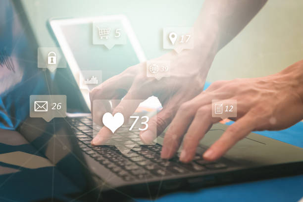 istock Close up hand sitting at desk and working at computer. technology symbol 1191579695