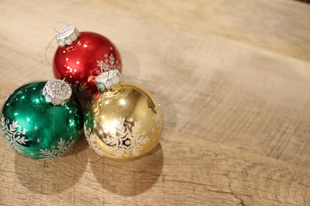 istock Christmas bulb Background barnwood 1191580303