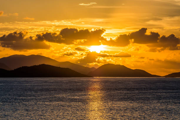 istock Sunrise over Virgin Islands in Caribbean Sea 1191584321