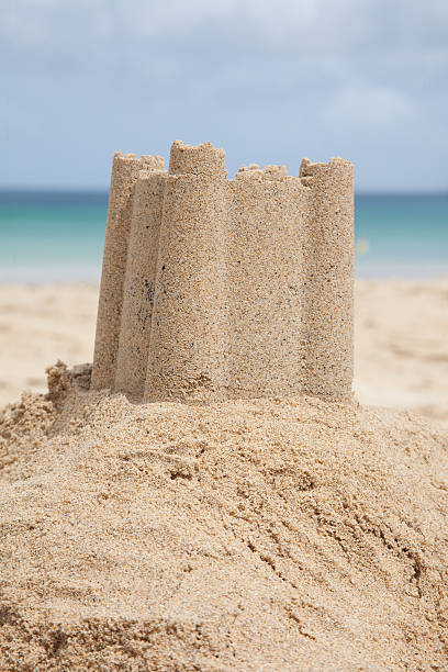 istock Traditional sandcastle on the beach 119159428