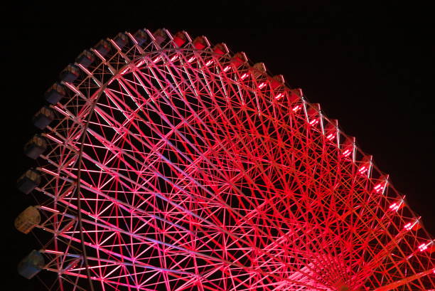 istock Colorful Ferris Wheel at night 1191594476