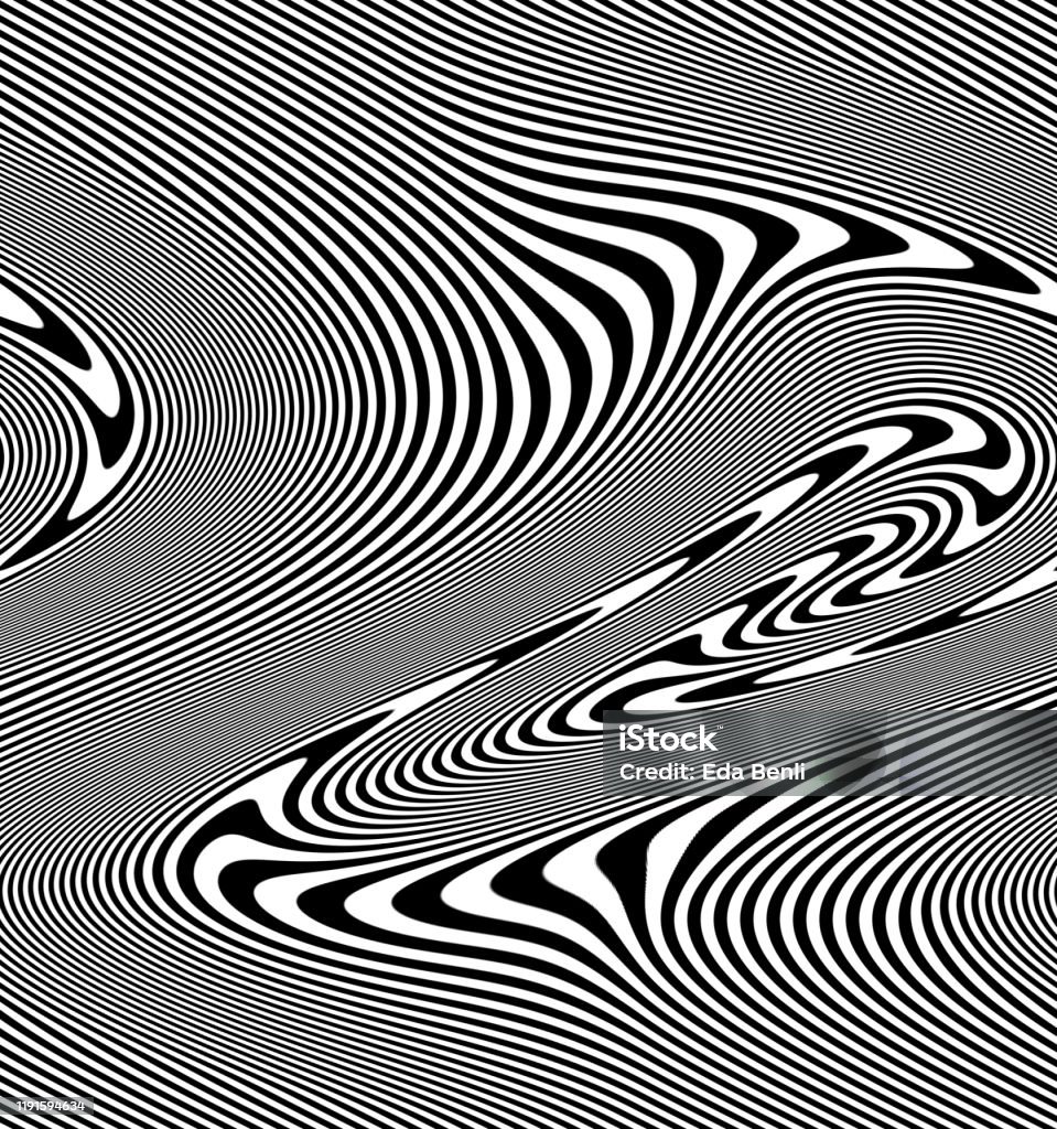 Kết Cấu Với Lượn Sóng Đường Cong Sọc Mô Hình Đơn Sắc Trừu Tượng ...