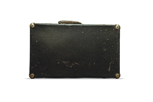 istock Vintage Suitcase On A White Background 1191594787
