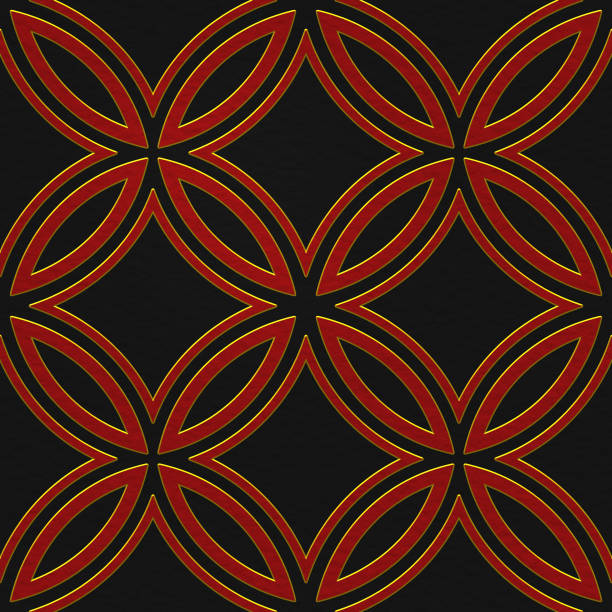 3D render, motif pattern