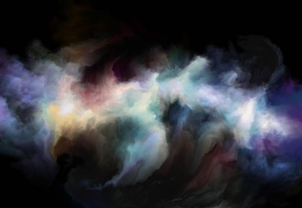 istock colorful smoke on a black background, art background 1191603718