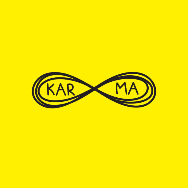 karma lettering, print karma lettering, karma print, vector graphic design cartoon of the how to draw a infinity sign stock illustrations