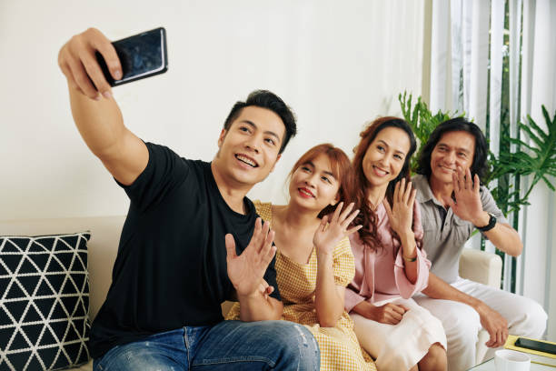 istock Family taking selfie 1191605842