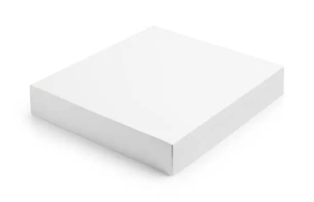 Photo of Wide white box template on white