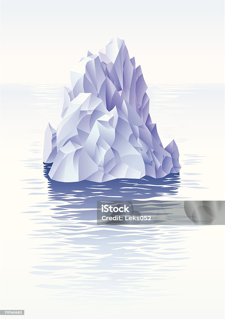 Iceberg - clipart vectoriel de Calotte glaciaire libre de droits