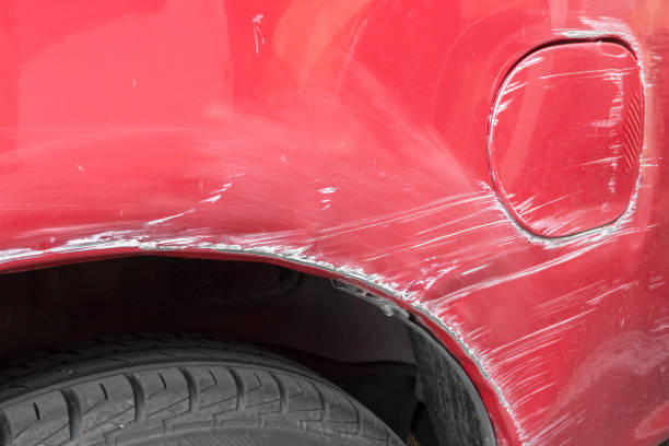istock Scratches on the side of the car 1191607246