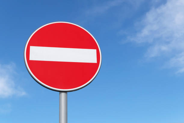 istock No entry road sign 1191608645