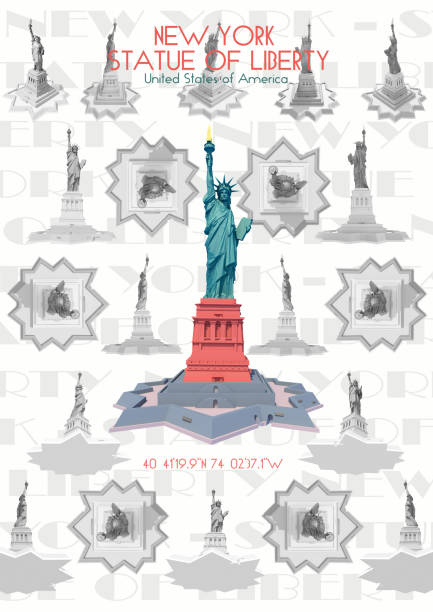 Pattern Poster VI - Statue of Liberty New York