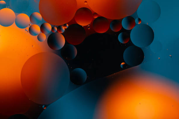 istock Close-up water and oil abstract in a rainbow lighting effect 1191611050