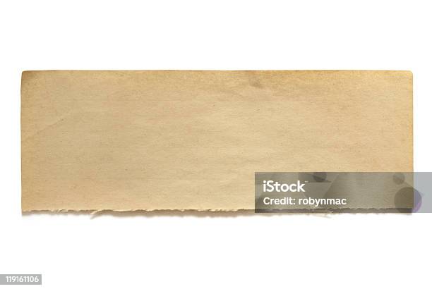 Torn Old Notepaper Баннер — стоковые фотографии и другие картинки Разрезанная или разорванная бумага - Разрезанная или разорванная бумага, Тень, Без людей
