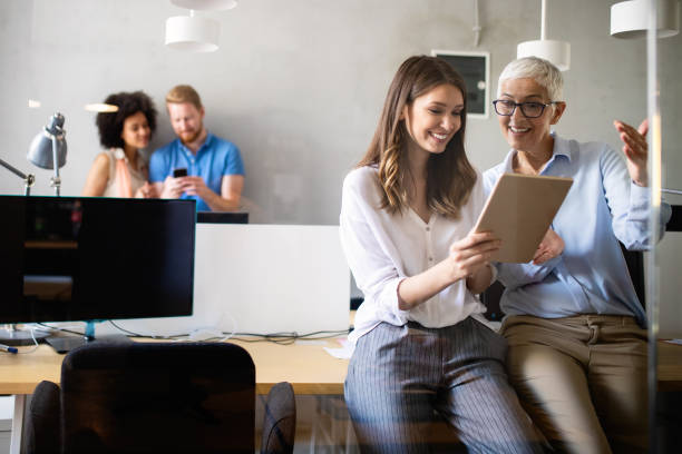 istock Business people good teamwork in office. Teamwork successful meeting workplace concept. 1191617926