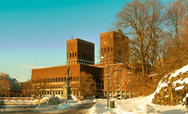 istock Oslo city hall at day, norway, scandinavia 1191619721
