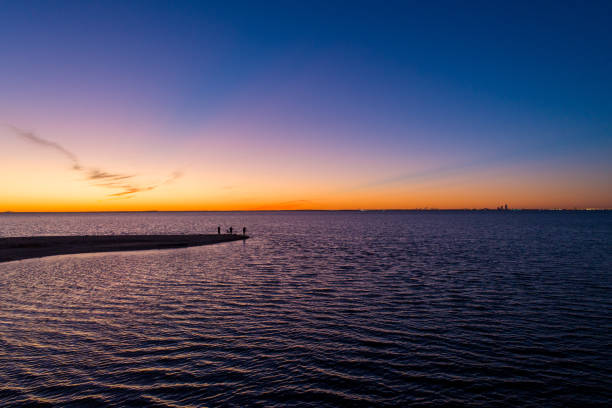 istock Evening sky at twilight on Mobile Bay, Alabama 1191622157