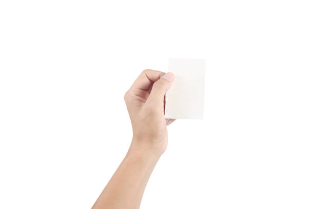istock Hand holding virtual card with your. Isolated 1191622228