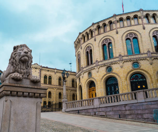 istock The Norwegian parliament called Stortinget located in Oslo 1191622237