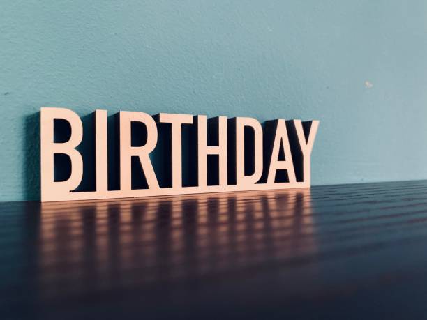 istock Word BIRTHDAY on blue background 1191622309