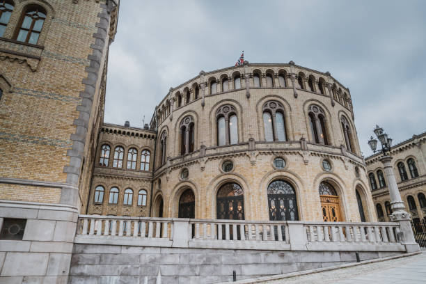 istock The Norwegian parliament called Stortinget located in Oslo 1191622331