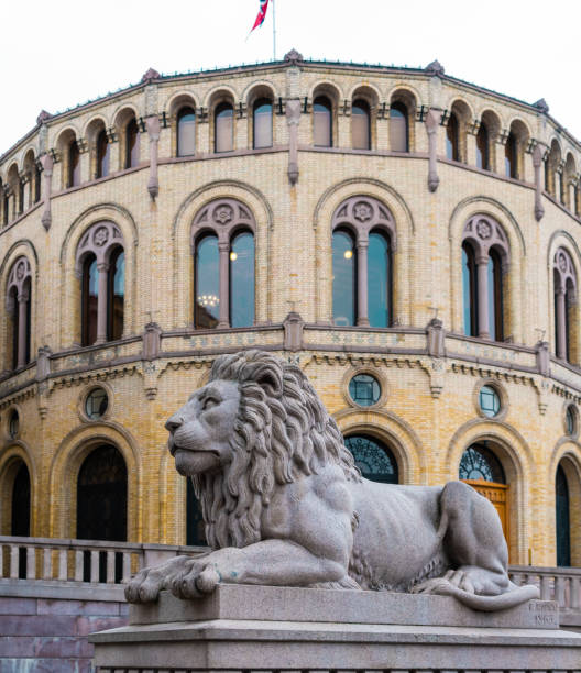 istock The Norwegian parliament called Stortinget located in Oslo 1191622343