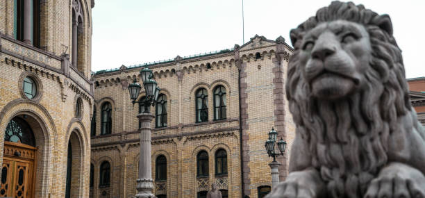 istock The Norwegian parliament called Stortinget located in Oslo 1191622405
