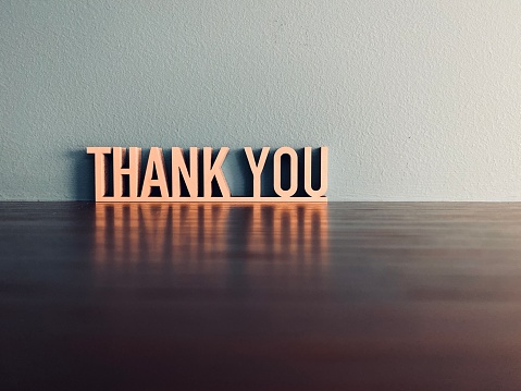 Thank You Phrase On Blue Background Stock Photo - Download Image Now - Thank  You - Phrase, Congratulating, Greeting Card - iStock