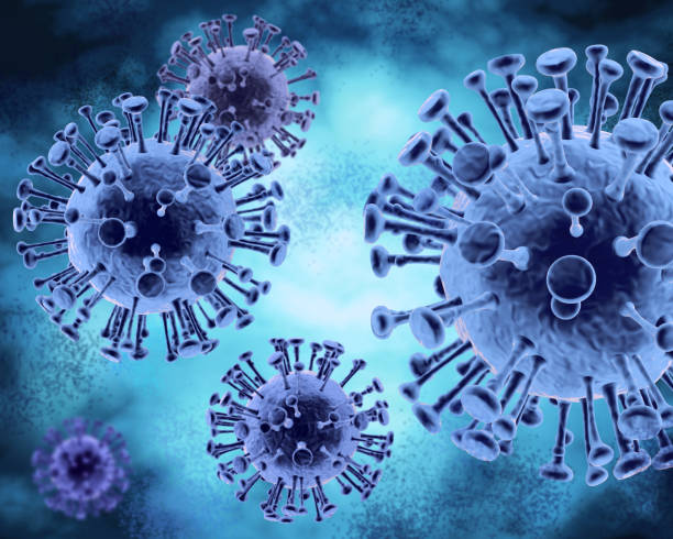 istock Influenza virus, cold and flu infectious disease. 1191625370
