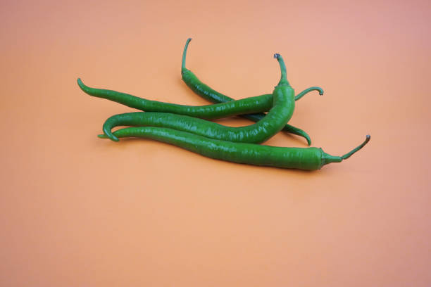 A beautiful photograph of green Chillies.