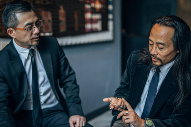 istock Chinese handsome businessman in cafe 1191629938