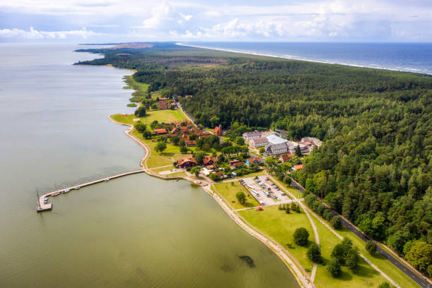 istock aerial view of Juodkrante, curonian split, Lithuania 1191636827