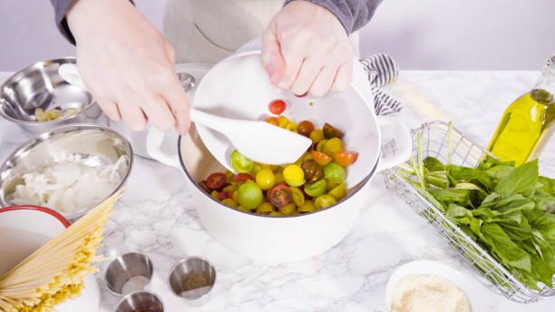 istock Cooking on pot pasta recipe 1191638474