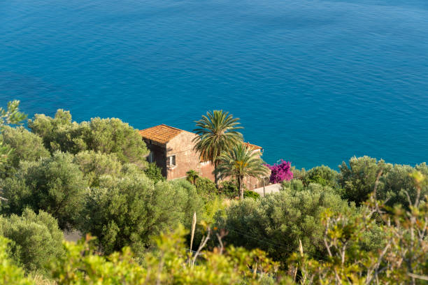 The coast at summer near Pisciotta, Salerno, Campania, Italy
