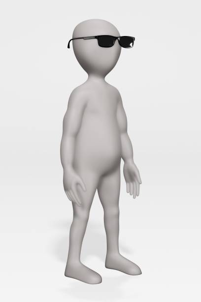 istock 3D Render of Cartoon Character with Glasses 1191642231