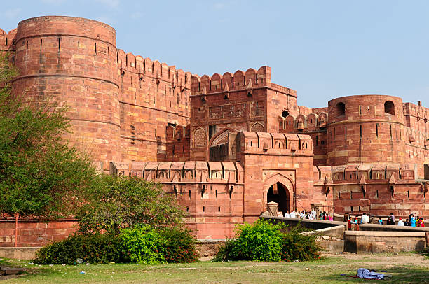 India, Agra Fort Beautifoul Agra Fort in Agra city in India. Uttar Pradesh agra stock pictures, royalty-free photos & images