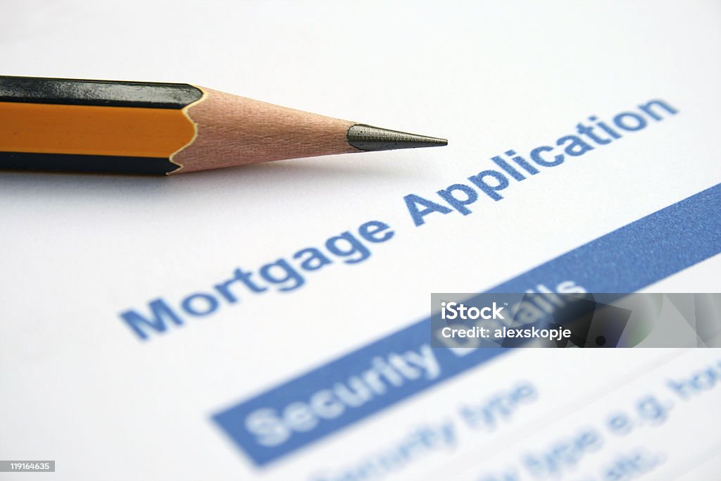 Mortgage application  Bankruptcy Stock Photo