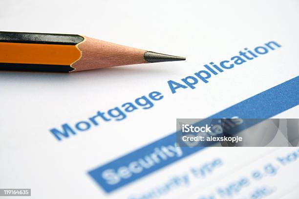 Mortgage Application Stock Photo - Download Image Now - Bankruptcy, Contract, Signing