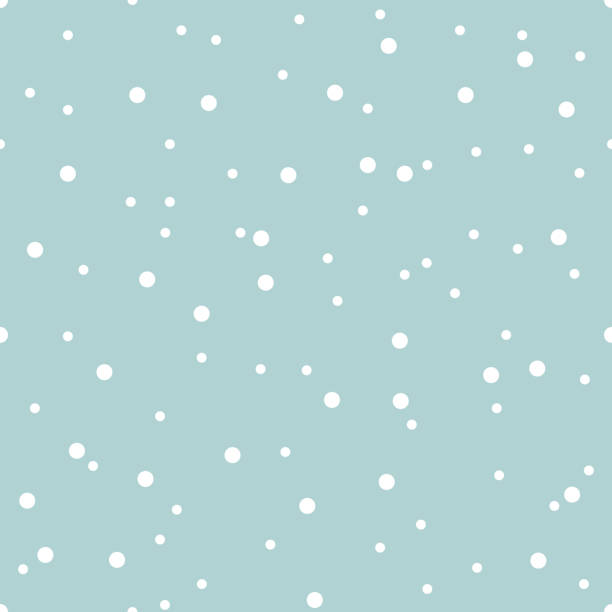 Snow seamless pattern. Snow seamless pattern with white snowflake on the blue background. Winter wrapping texture. Vector snowfall wallpaper illustration. christmas chaos stock illustrations